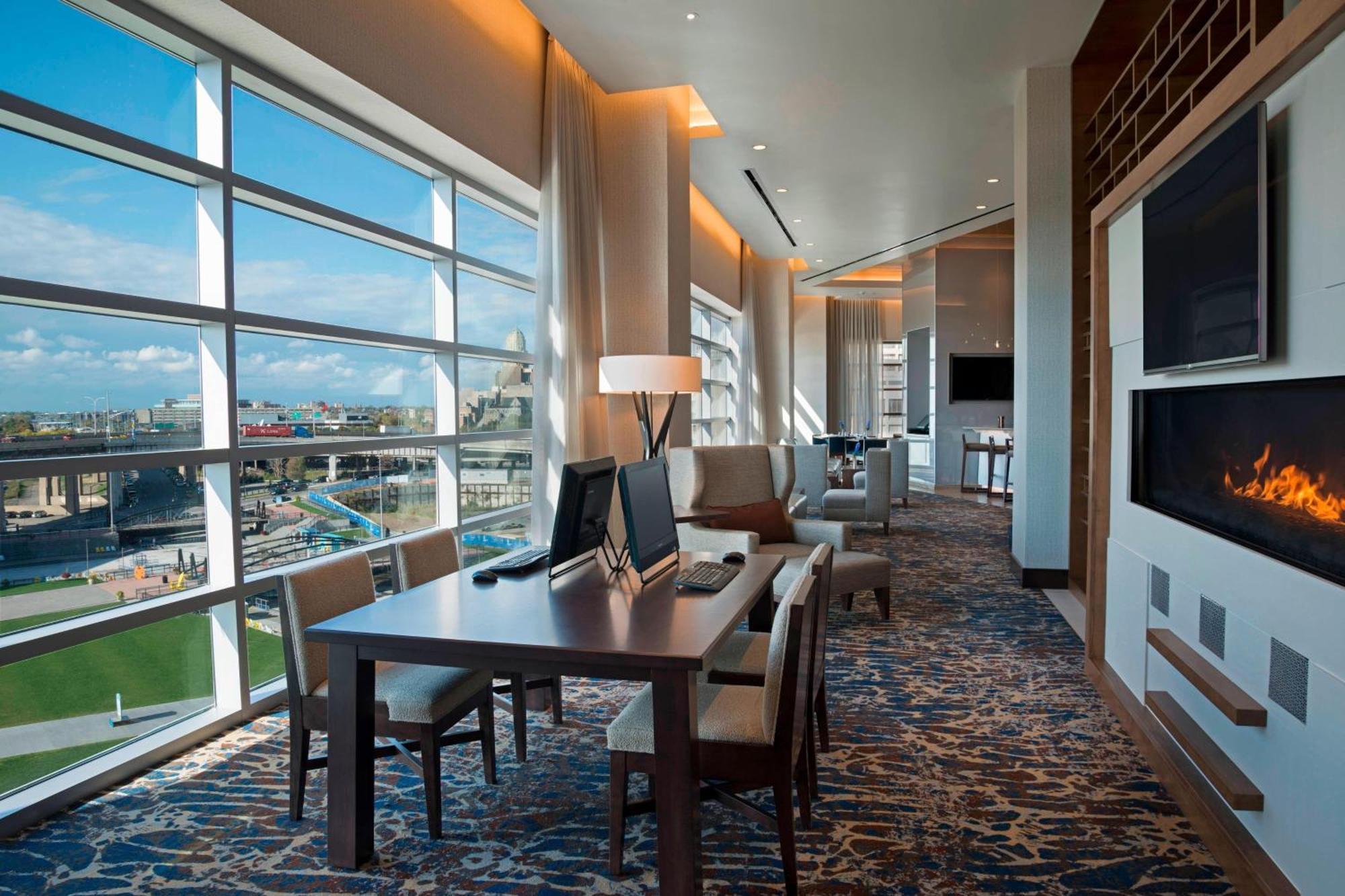 Buffalo Marriott At Lecom Harborcenter Exterior foto